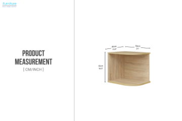 Picture of BESTA Wall Solution Modular Wardrobe System - Corner Storage Shelf