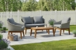 Picture of SALEM Acacia Wicker Outdoor Sofa Set