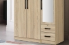 Picture of BESTA Wall Solution Modular Wardrobe - 3-Door Wardrobe with Top Unit