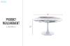 Picture of JACOB D31.5"/39.5"/47" Round Dining Table (White)