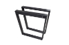 Picture of SYNERGYPLUS H29" Trapezoid Metal Table Legs - Set of 2