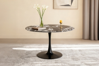 Picture of JACOB D39.5" Round Dining Table (Black)