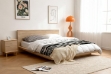 Picture of YUKI Japanese Low Height Bed Frame with Headboard in Queen/Eastern King Size