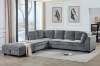 Picture of LIBERTY Premium Sectional Sofa with Ottoman (Light Grey)