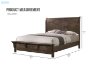 Picture of HEMSWORTH Solid Timber Bed Frame (Dark Grey) - Queen Size