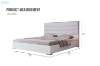 Picture of BRAYA Fabric Bed Frame in Queen Size
