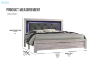 Picture of DELIA Upholstery Bed Frame with LED Headboard in Queen/King Size