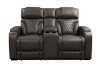 Picture of CALVIA Duo Motor Zero Gravity Adjustable Headrest Reclining Sofa Range (Grey) - Armchair + Loveseat + Sofa Set