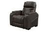 Picture of CALVIA Duo Motor Zero Gravity Adjustable Headrest Reclining Sofa Range (Grey) - Armchair + Loveseat + Sofa Set