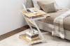 Picture of MOBELLA Z-Type Laptop Desk with Wheels (Oak & White) 