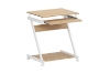 Picture of MOBELLA Z-Type Laptop Desk with Wheels (Oak & White) 