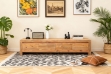 Picture of NORDWOOD 82.5" Reclaimed Pine Wood TV Stand