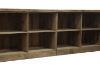 Picture of TIMBERA 126" Solid Reclaimed Wood Bar Counter with 8 Back Storage Compartments