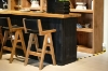 Picture of TIMBERA 126" Solid Reclaimed Wood Bar Counter with 8 Back Storage Compartments