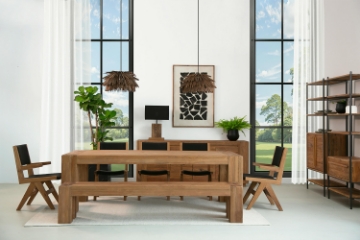 Picture of NORDWOOD 106.5" 7PC Solid Reclaimed Wood Dining Set 