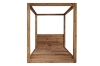 Picture of LIORA Reclaimed Pine Wood 4 Poster Canopy Bed Frame in Queen/Eastern King Size