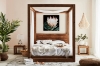 Picture of LIORA Reclaimed Pine Wood Bedroom Combo Set  in Queen Size - 3PC Combo