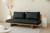 Picture of TIMBERA 100% Genuine Leather Reclaimed Pine Wood Sofa Range - 2 Armless Chairs + 1 Sofa Set
