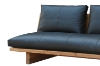 Picture of TIMBERA 100% Genuine Leather Reclaimed Pine Wood Sofa Range - 2 Armless Chairs + 1 Sofa Set