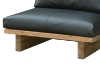 Picture of TIMBERA 100% Genuine Leather Reclaimed Pine Wood Sofa Range - 2 Armless Chairs + 1 Sofa Set