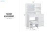 Picture of JOANNA Dressing Table with LED Bulb Mirror/Power Station and Stool (White)