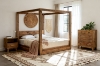 Picture of LIORA 3PC Reclaimed Pine Wood Bedroom Combo Set  in Queen/Eastern King Sizes