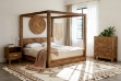 Picture of LIORA 3PC Reclaimed Pine Wood Bedroom Combo Set  in Queen/Eastern King Sizes