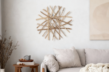 Picture of WILDBRANCH Solid Teak Wood Round Wall Decor