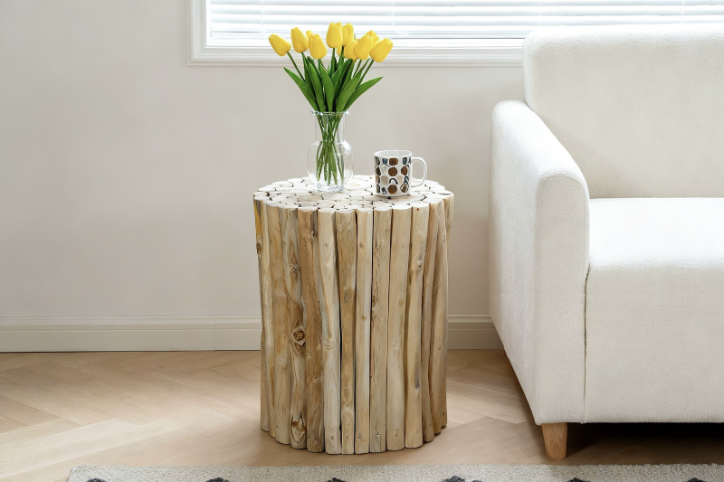 Picture of WILDBRANCH D14" Teak Wood Stool/Side table