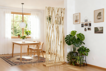 Picture of WILDBRANCH 78.5"x31.5" Teak Wood Decorative Screen