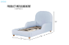 Picture of DOLLY Twin Size Upholstered Platform Bed/Kids Bed (Blue)