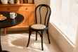 Picture of RAYMON Solid Beech Wood Dining Chair with Rattan Seat (Black)