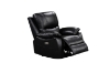 Picture of KEATON Leather Dual Power Reclining Sofa Range with Bluetooth Speaker + Console & Cup Holders (Black)