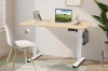 Picture of NEXUS 55" Electric Height Adjustable Standing Desk with LED Display (Light Oak)