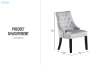 Picture of TOGA High Back Dining Chair (Light Grey)