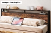 Picture of CASPIAN Platform Bed Frame with Storage Headboard, Drawers and Charging Station in Double/Queen Size 