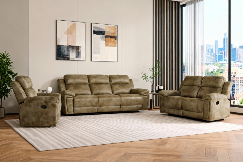 Picture of MARDON Manual Reclining Sofa Range (Light Brown)