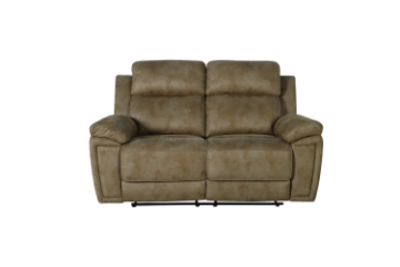 Picture of MARDON Manual Reclining Sofa Range (Light Brown) - Loveseat (2RR)