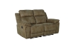 Picture of MARDON Manual Reclining Sofa Range (Light Brown) - Loveseat + Sofa Set