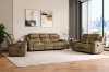 Picture of MARDON Manual Reclining Sofa Range (Light Brown) - Armchair + Loveseat + Sofa Set