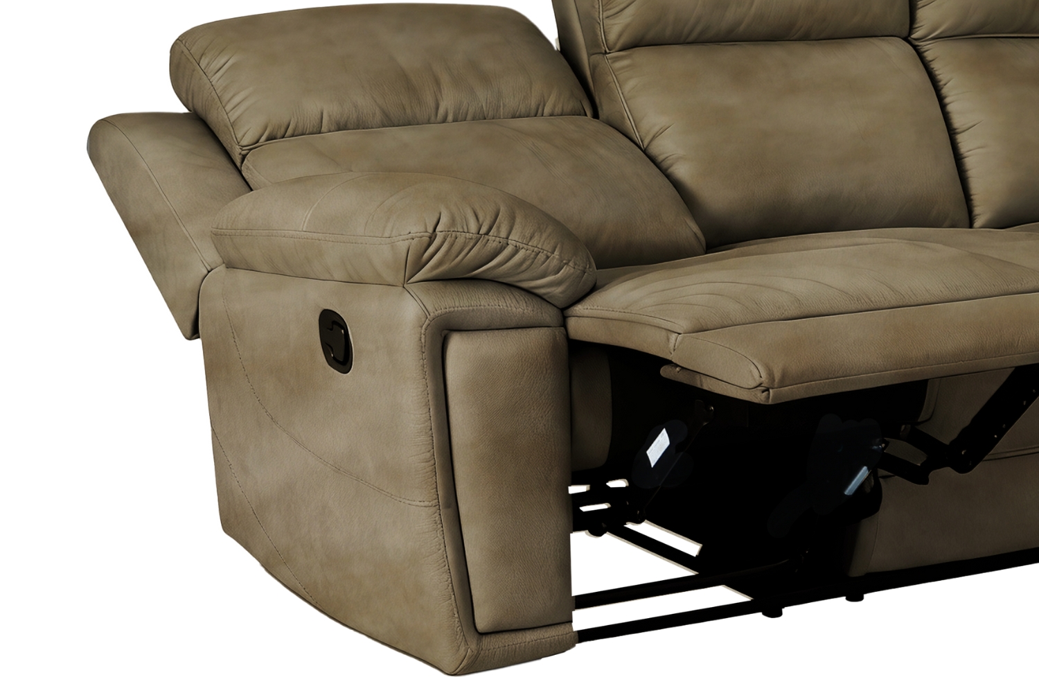 MARDON Manual Reclining Sofa Range (Light Brown) - Armchair + Loveseat ...