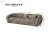 Picture of MOCHA 4 Seater Goose Feather Filled Farbic Sofa