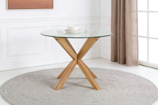 Picture of POLO Glass Round Dining Table - 39.5 inches