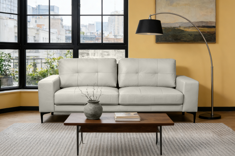 Picture of AMIRA 100% Genuine Leather 3 Seater Sofa 