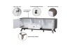 Picture of DEVIN 58.5" Tv Stand (Grey Oak&White)