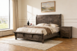Picture of HEMSWORTH Solid Timber Bed Frame in Queen/King Size (Dark Grey)