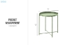 Picture of VENCO Removable Round Tray Side Table 