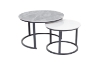 Picture of RADIUS Sintered Stone Table Top Nesting Coffee Table (Grey&Off White)