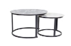 Picture of RADIUS Sintered Stone Table Top Nesting Coffee Table (Grey&Off White)