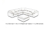 Picture of FEATHERSTONE Feather-Filled Modular Sofa Set  - (3x) Corner + (2x) 1.5 Seat Armless + (1x) Ottoman